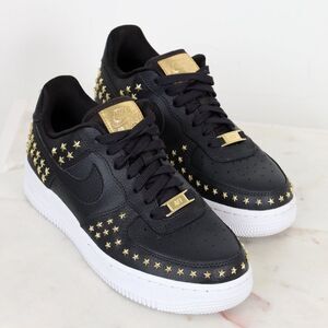 NIKE AIR FORCE 1 Gold Star Studded!!!!!